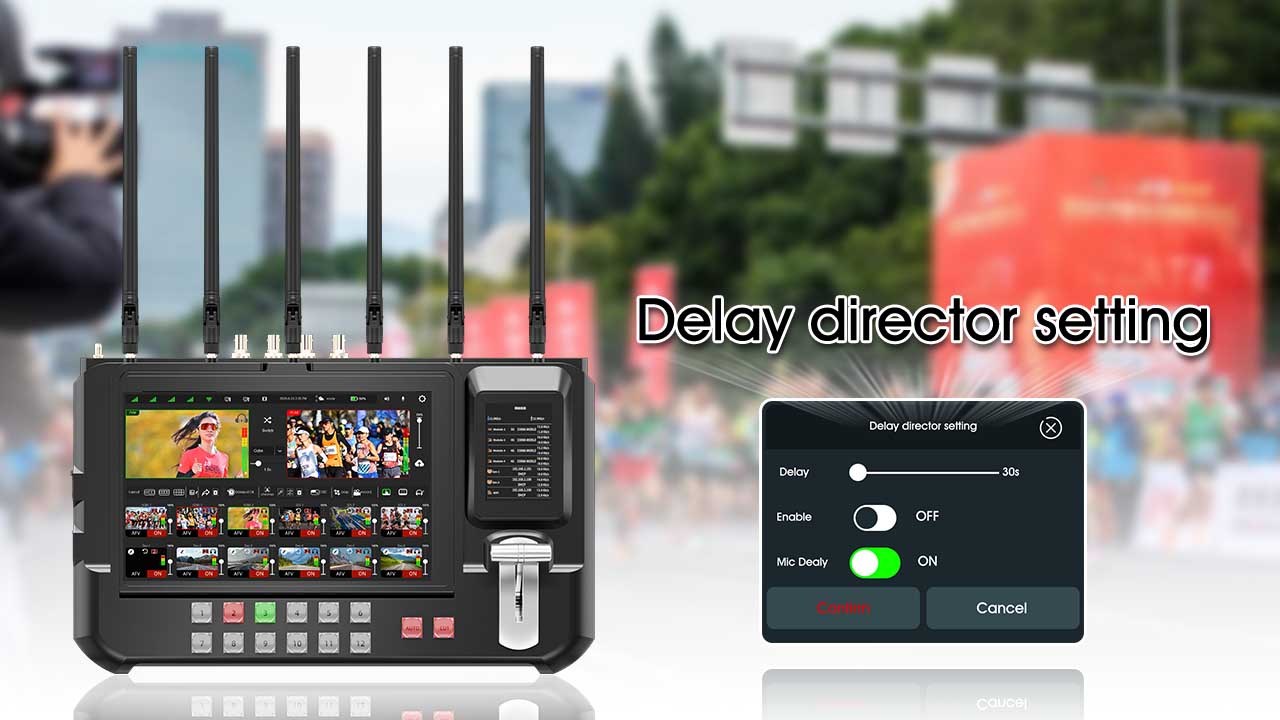 Delayed broadcast control